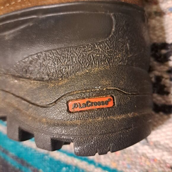 LACROSSE WINTER DUCK BOOTS THINSULATE LINERS KIDS SIZE 5 BROWN LEATHER WARM - Picture 4 of 8